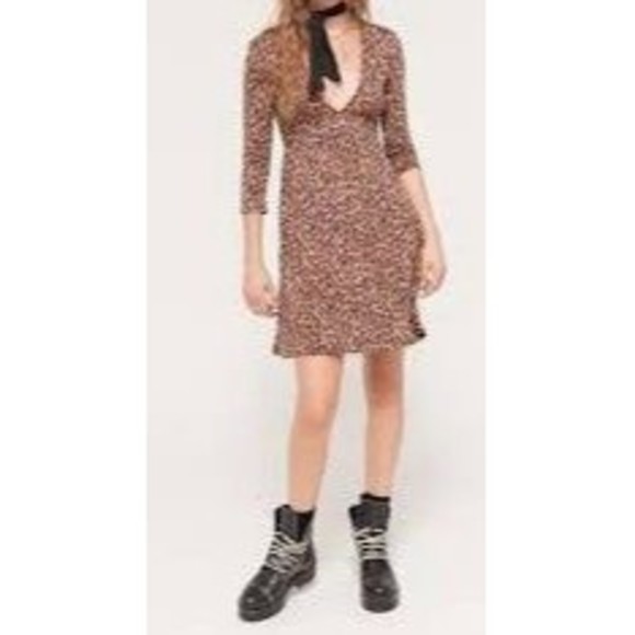 Urban Outfitters Mercer Plunge Mini Dress - Picture 1 of 4